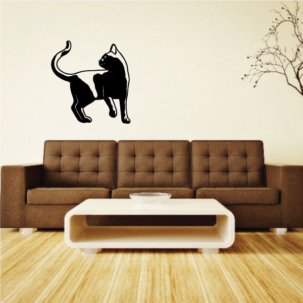 Image of Cat Turning Around Decal