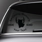 Memorial decal: cat with wings, “In Loving Memory” and “Your Text”