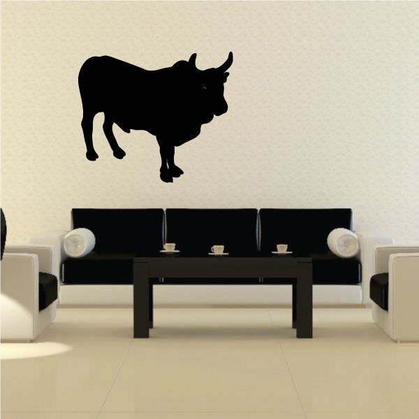 Image of Cattle Cow Hereford Standing Decal