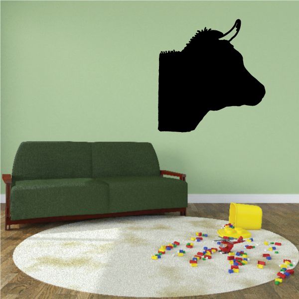 Image of Cattle Cow Side Head Decal