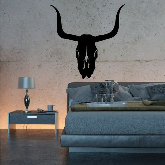 Image of Cattle Cow Skull Decal