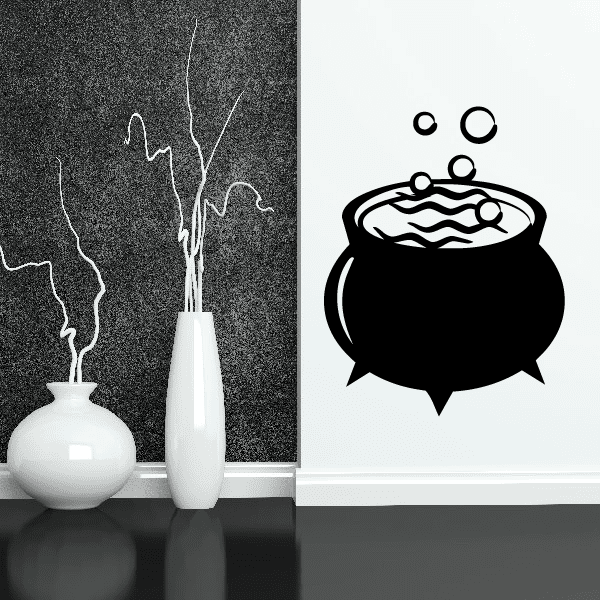 Image of Cauldron with Bubbles Decal