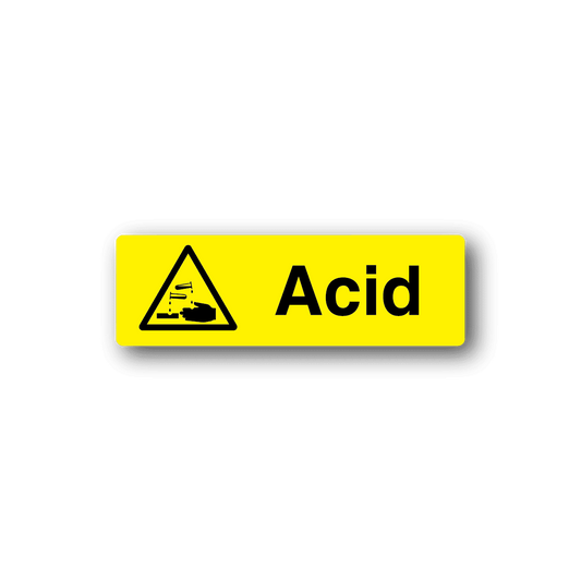 Image of Caution Acid Sticker