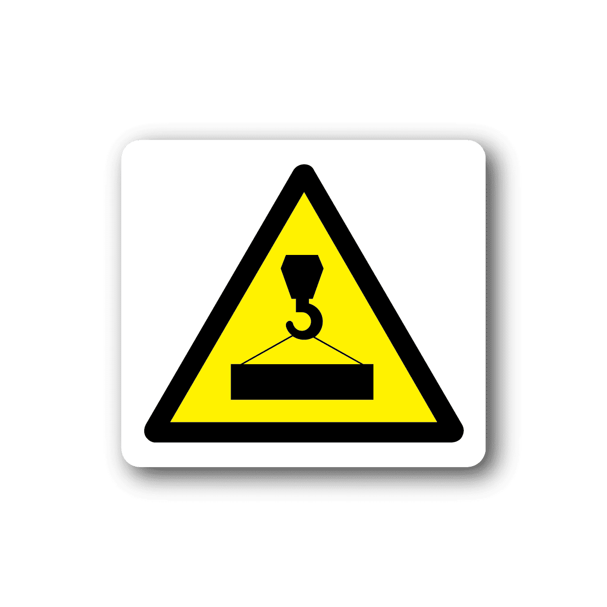 Image of Caution Crane Sticker