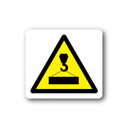 Image of Caution Crane Sticker