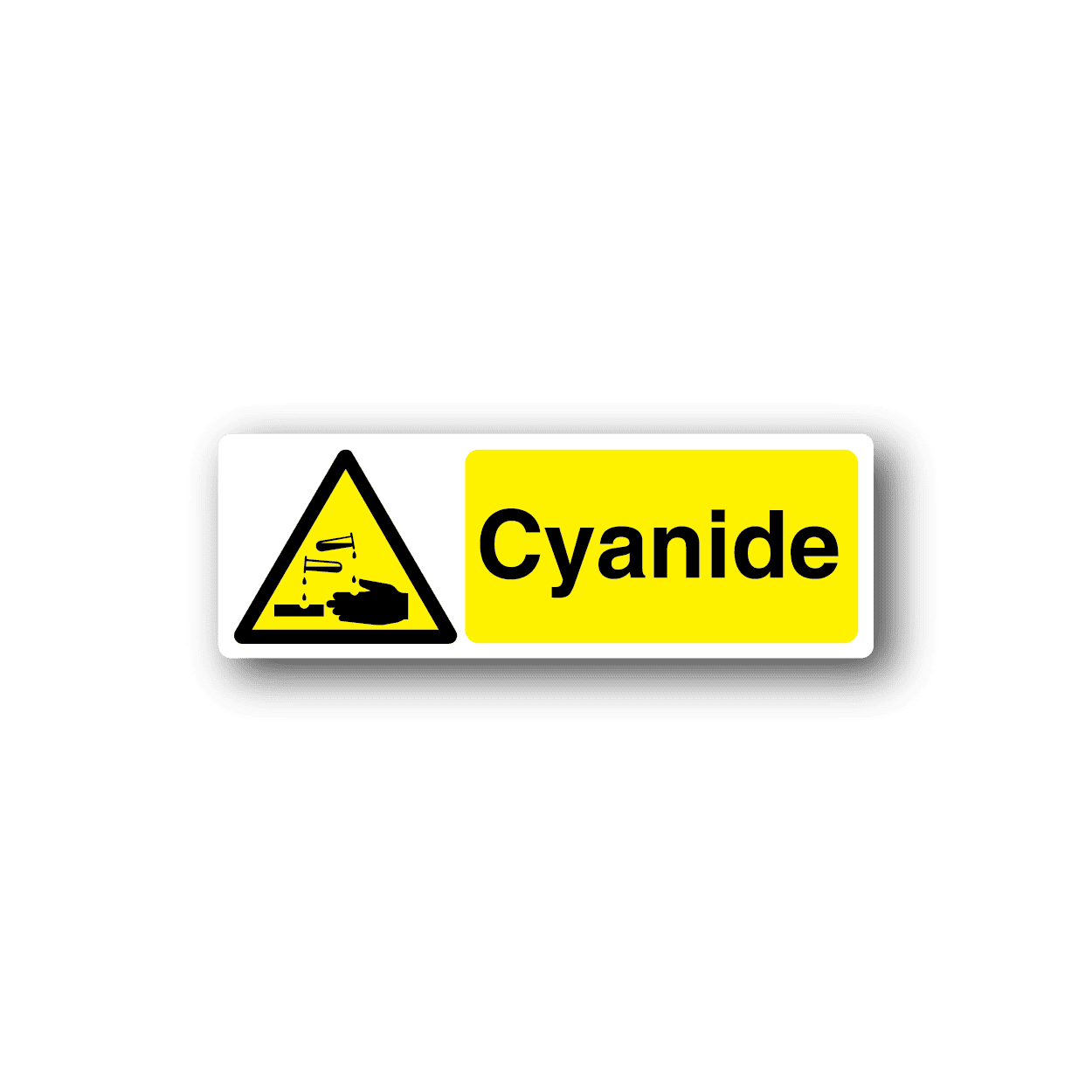 Image of Caution Cyanide Sticker