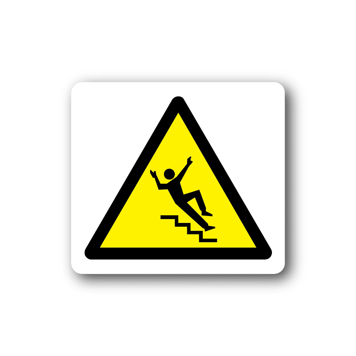 Image of Caution Do no Slip On stairs Sticker