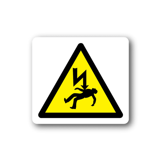 Image of Caution Electrical Death Sticker