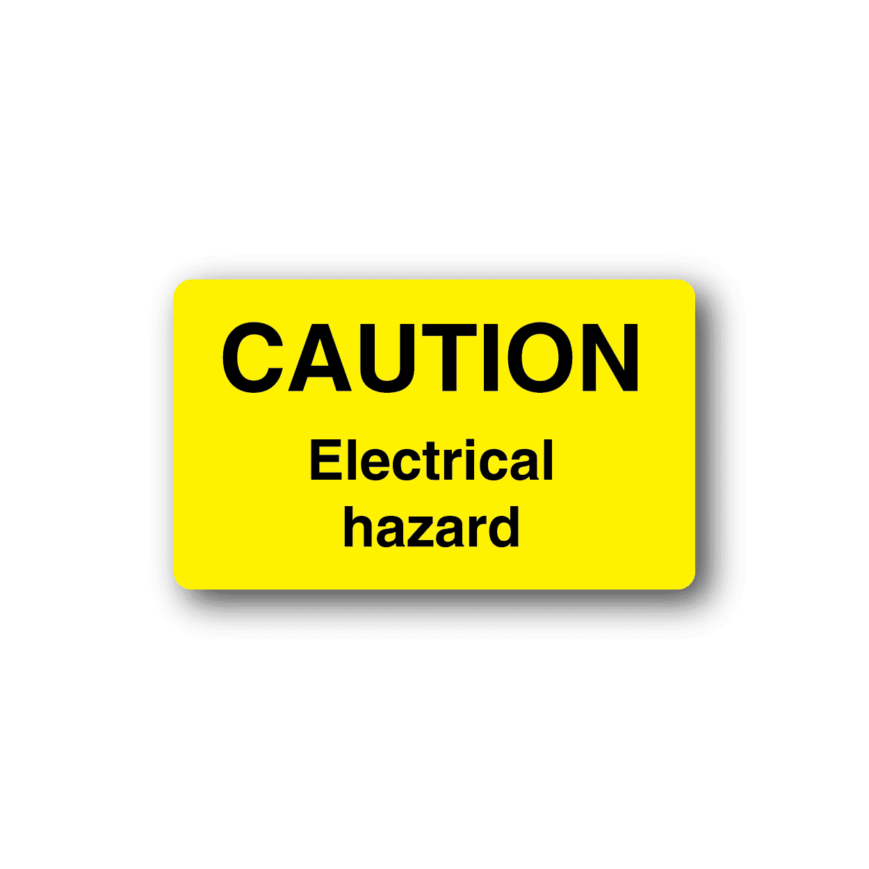 Image of Caution Electrical Hazard Sticker