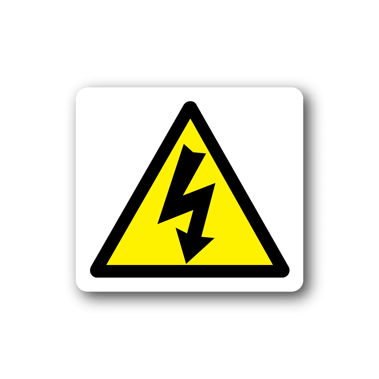 Image of Caution Electricity Sticker