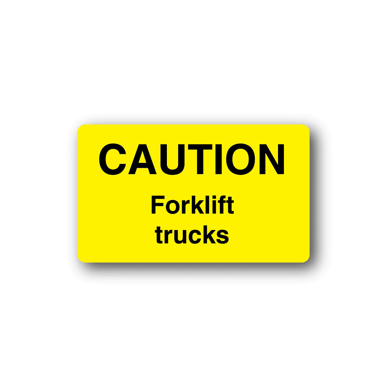 Image of Caution Forklift Trucks Sticker