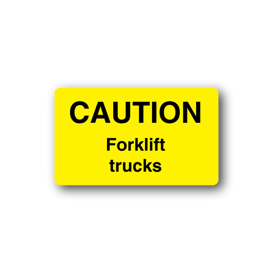 Image of Caution Forklift Trucks Sticker