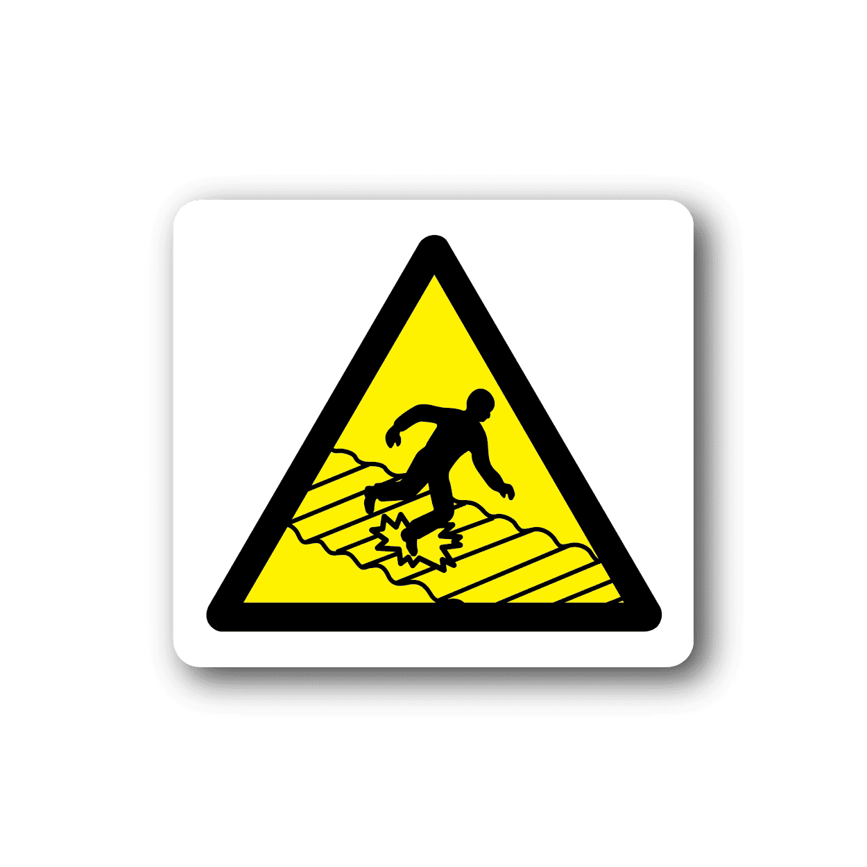 Image of Caution Fragile Panels Sticker