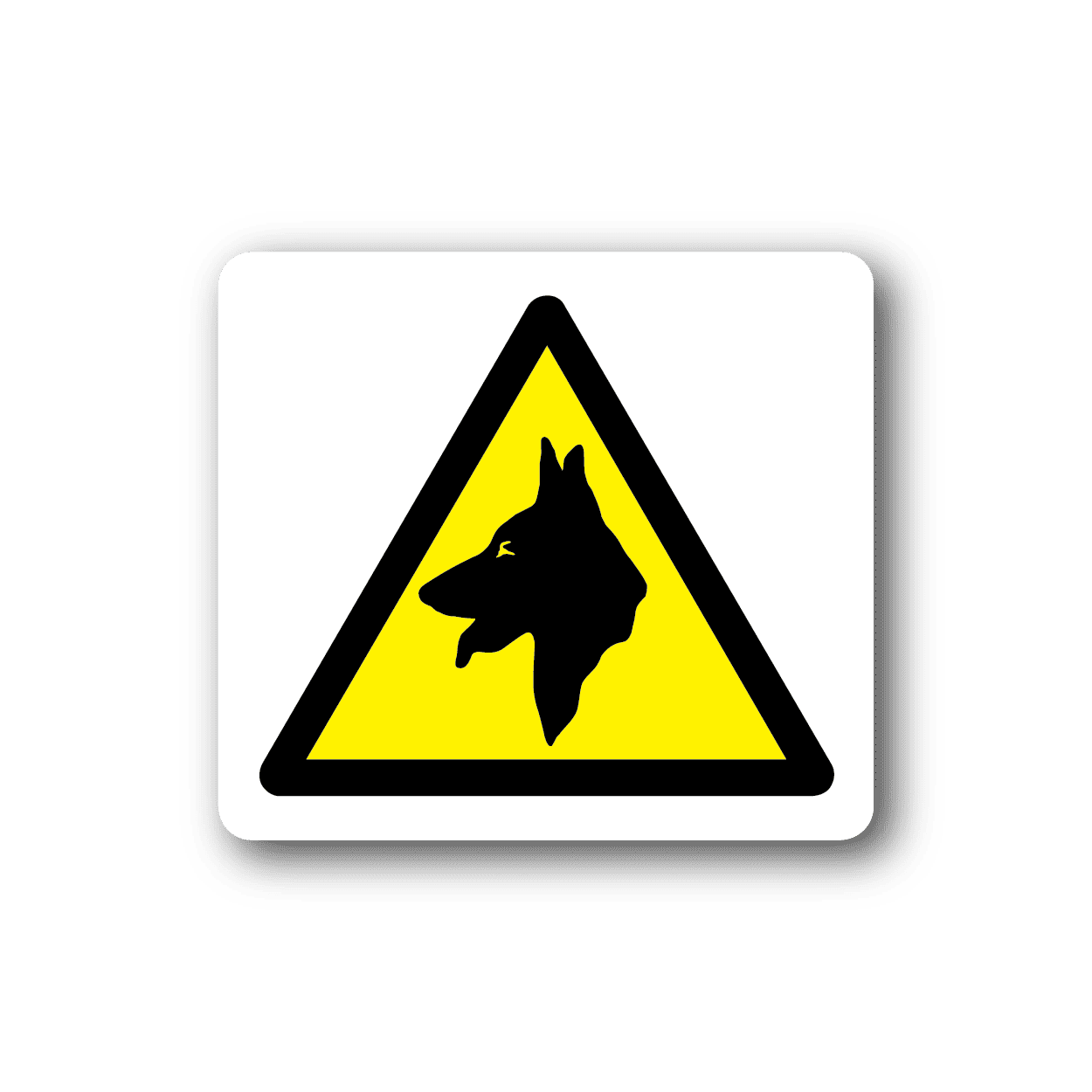 Image of Caution K9 Sticker