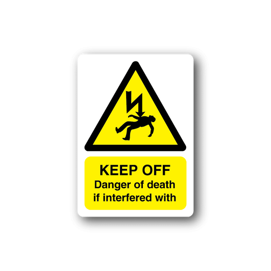 Image of Caution Keep Off Danger of Death Sticker