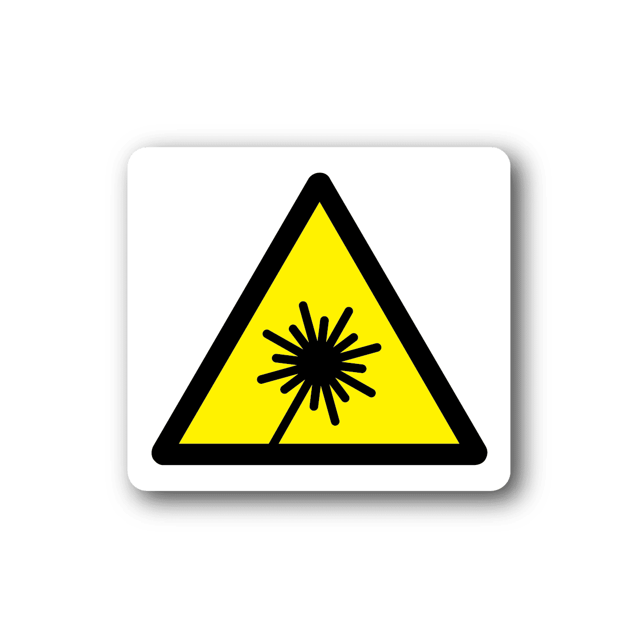 Image of Caution Lasers Sticker