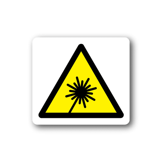 Image of Caution Lasers Sticker