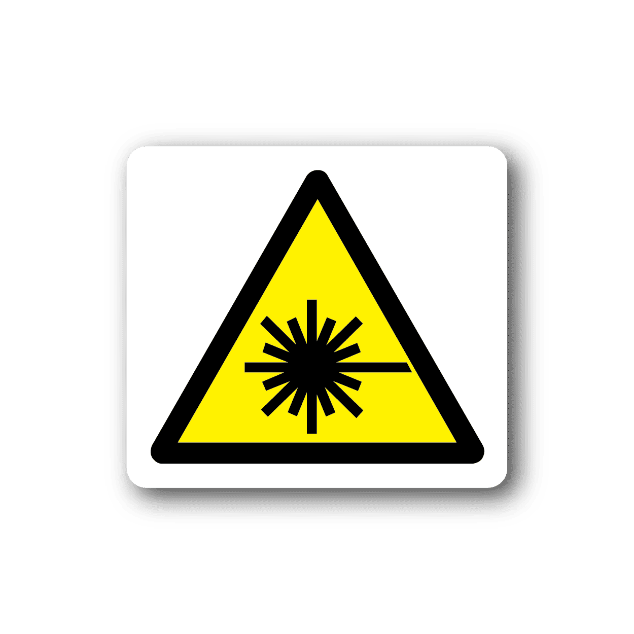 Image of Caution Lasers Sticker