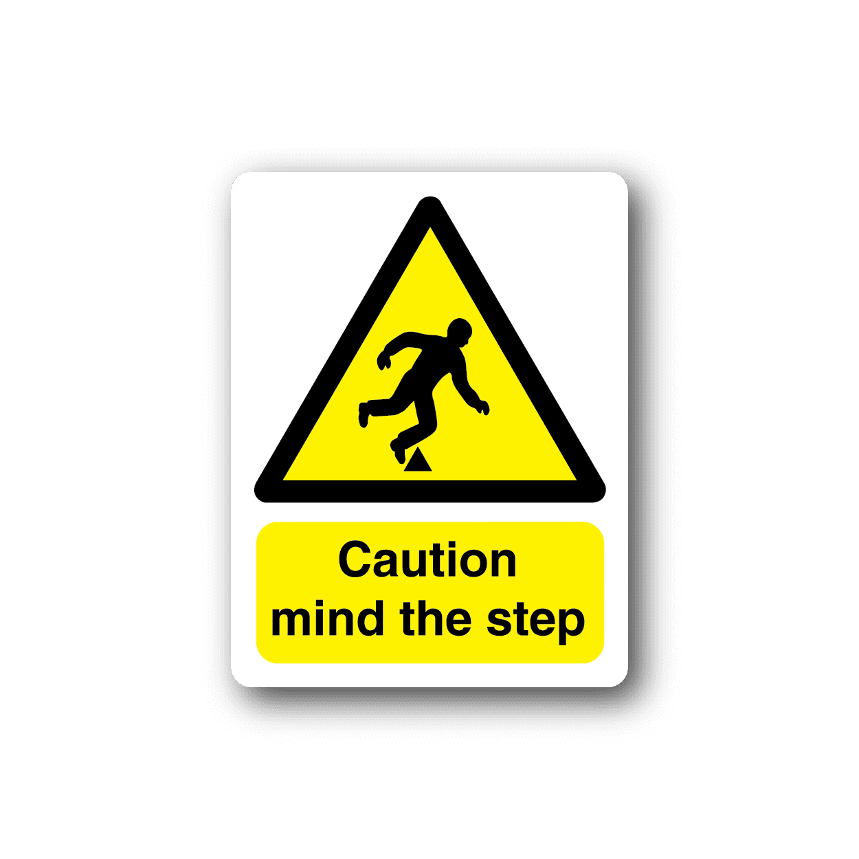 Image of Caution Mind The Step Sticker