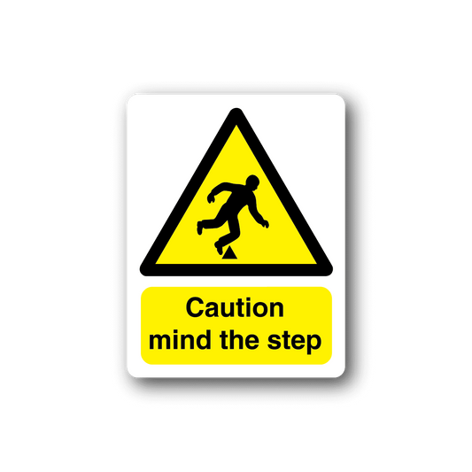 Image of Caution Mind The Step Sticker