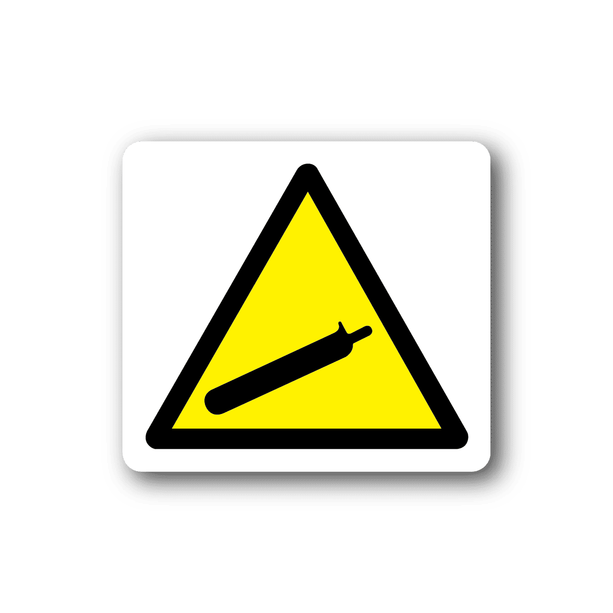 Image of Caution Nitrogen Sticker