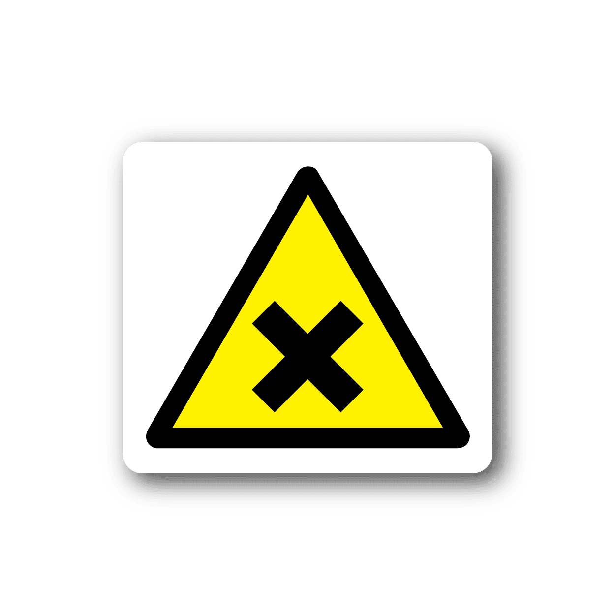 Image of Caution No Sticker