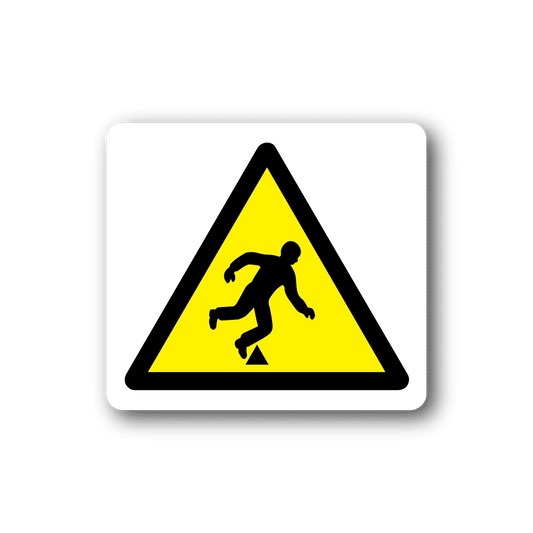 Image of Caution Objects on the Floor Sticker