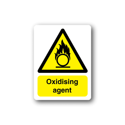 Image of Caution Oxidising Agent Sticker