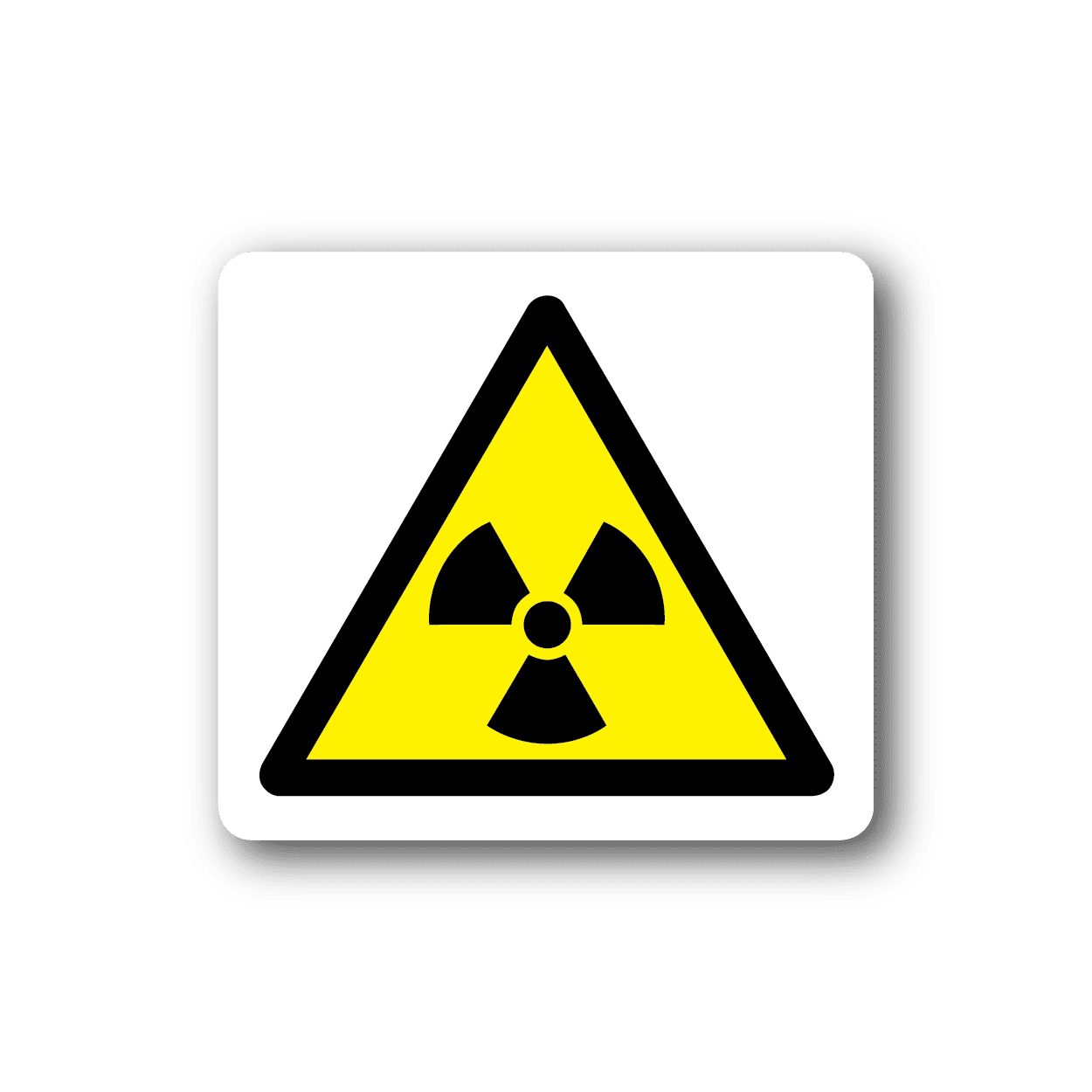 Image of Caution Radioactive Sticker