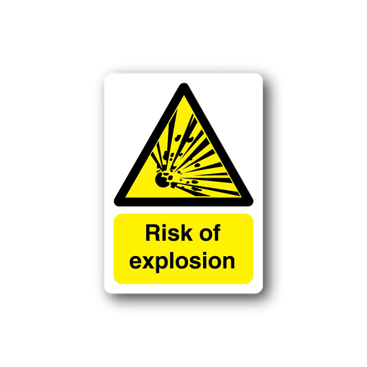 Image of Caution Risk Of Explosion Sticker