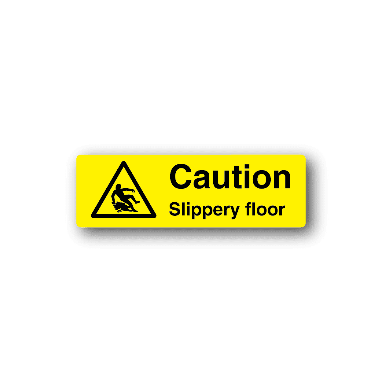 Image of Caution Slippery Floor Sticker