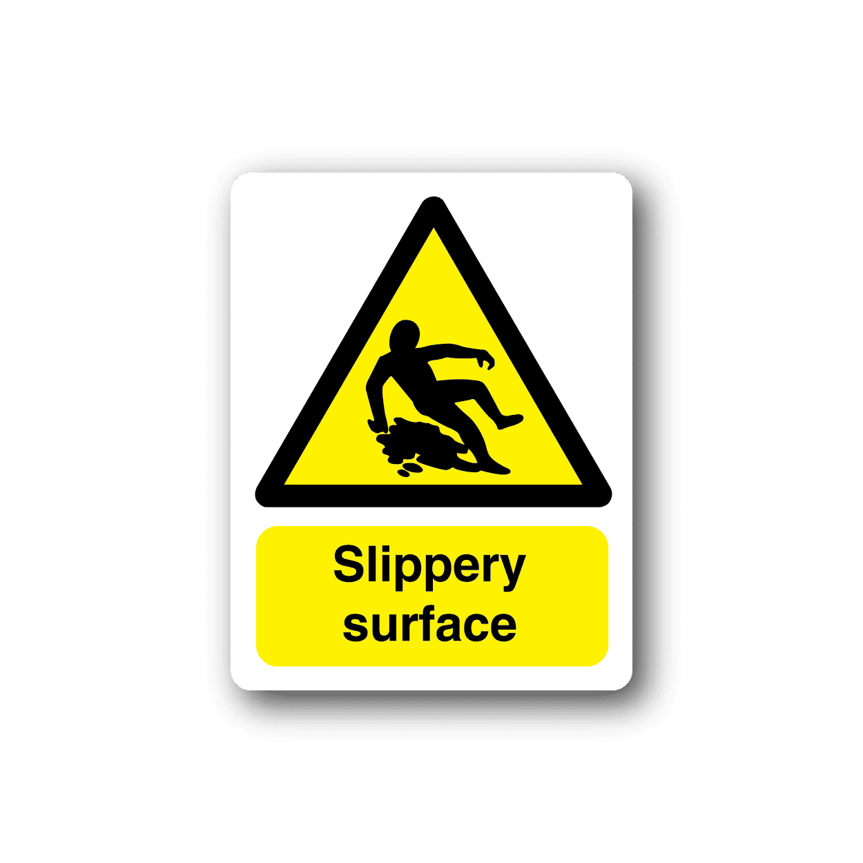 Image of Caution Slippery Surface Sticker