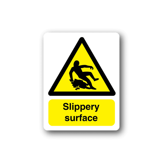 Image of Caution Slippery Surface Sticker