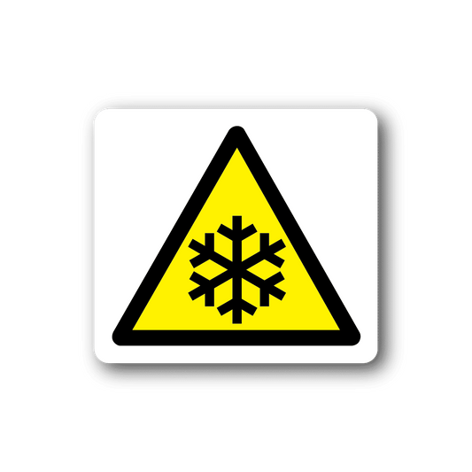 Image of Caution Snow Sticker