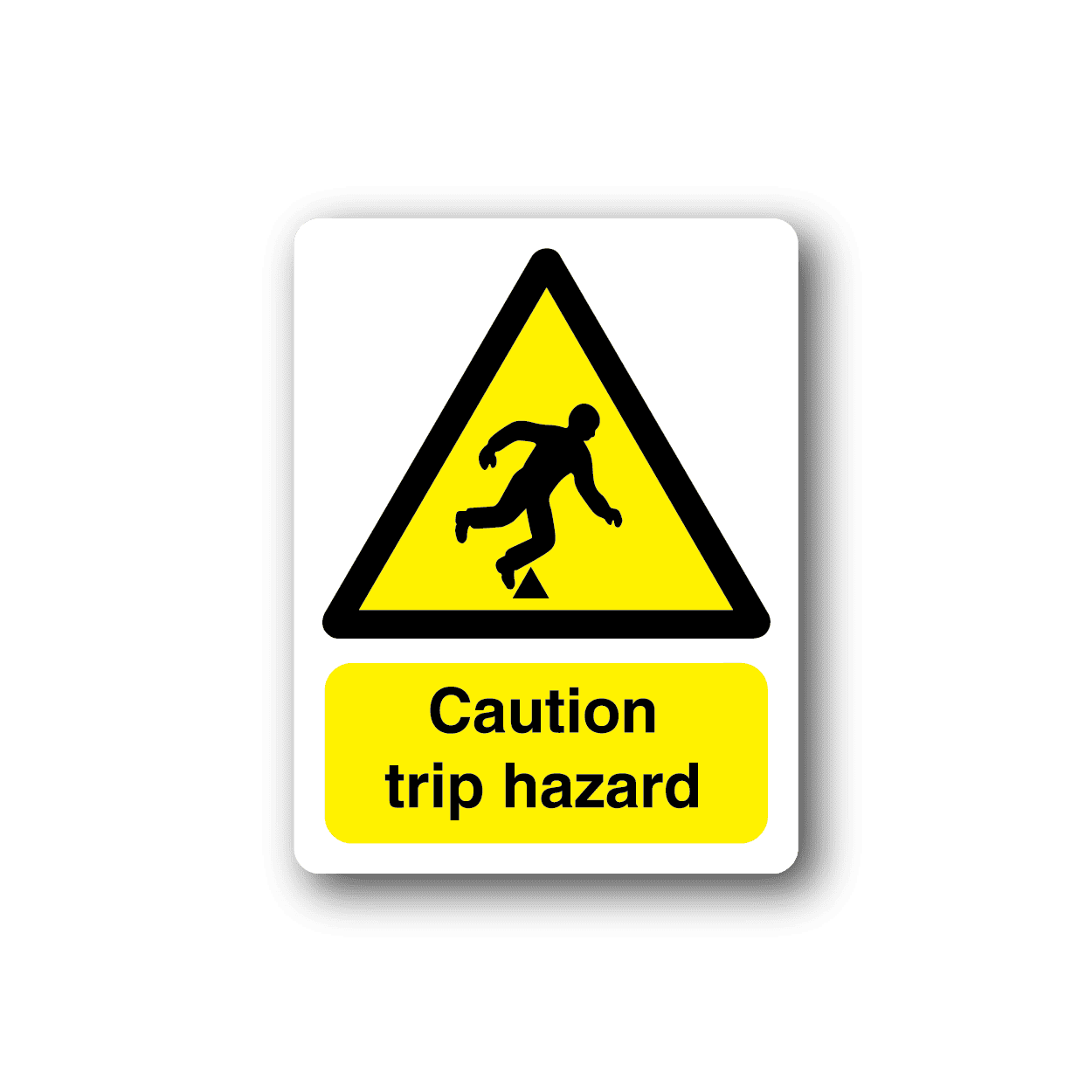 Image of Caution Trip Hazard Sticker