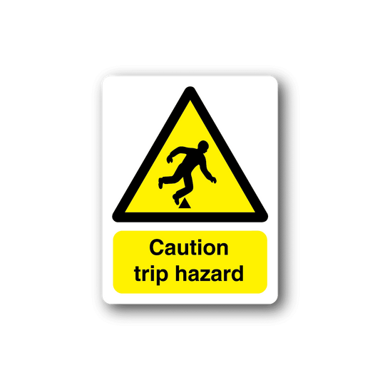 Image of Caution Trip Hazard Sticker