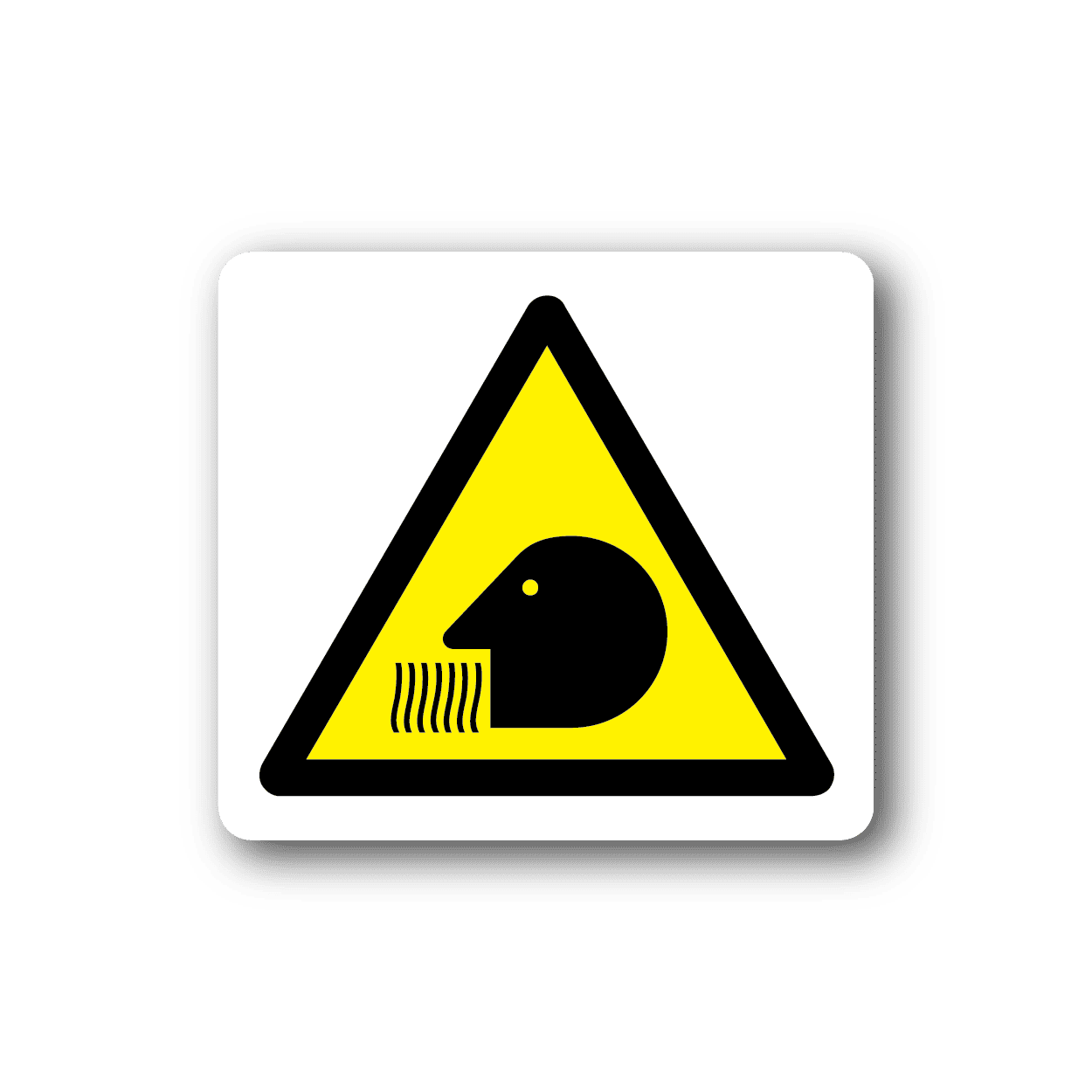 Image of Caution Vapors Sticker