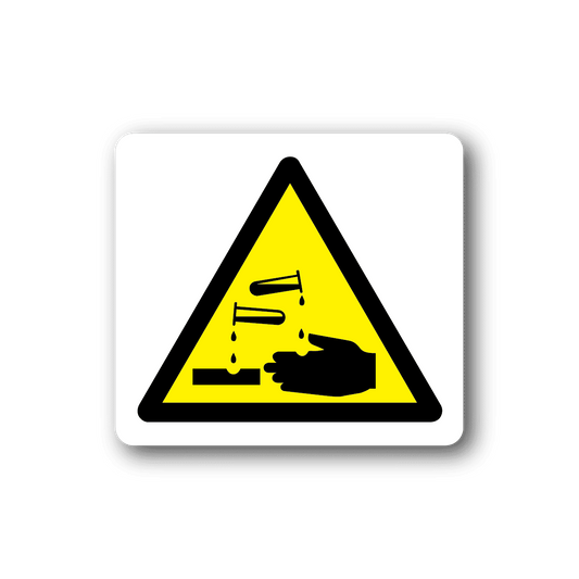 Image of Caution Wash Your Hands Sticker