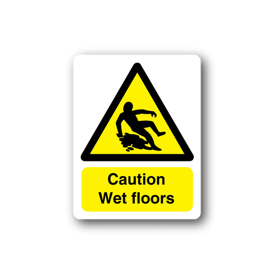 Image of Caution Wet Floor Sticker