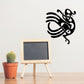 Celtic abstract bird decal with black swirling music-note pattern