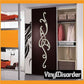 Abstract bird Celtic design wall decal with swirling vine pattern