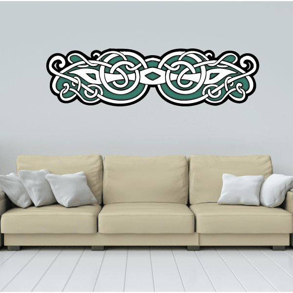 Image of Celtic Rectangle Stickers