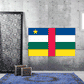 Central African Republic flag sticker with blue, white, green and red stripes