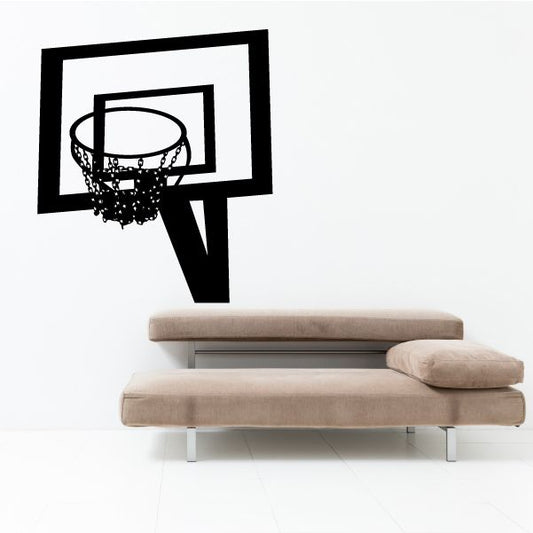 Image of Chain Link Basketball Net Decal