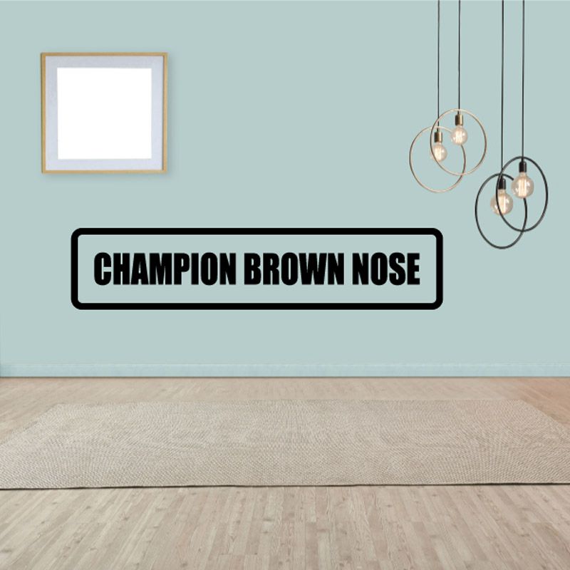 Image of Champion Brown Nose Decal