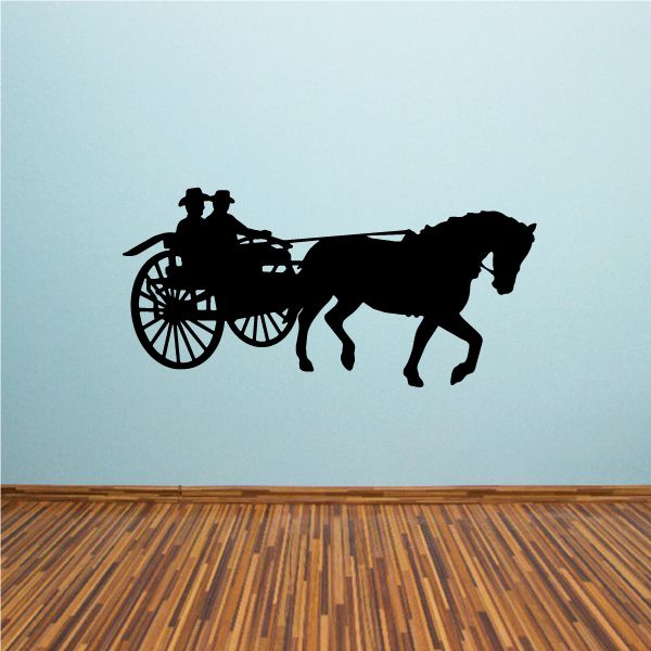 Image of Chariot Driving Horse Decal