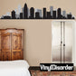 North Carolina skyline decal with dark city silhouette