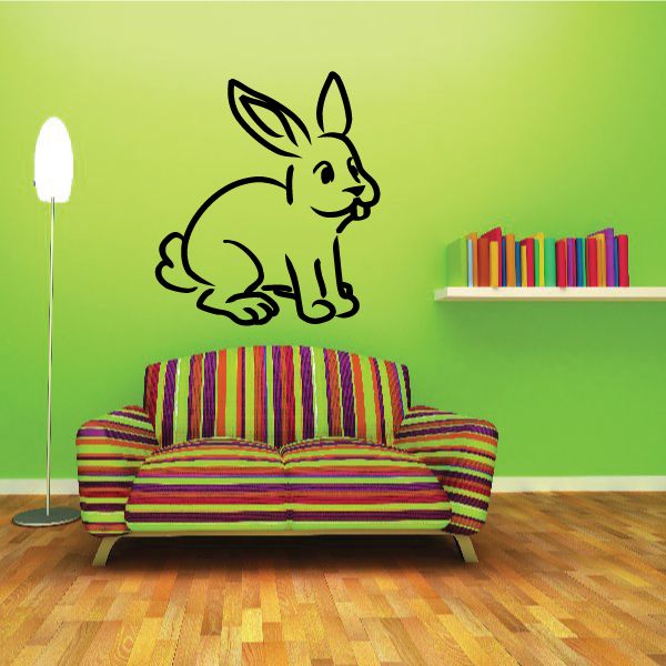 Image of Charming Easter Bunny Decal