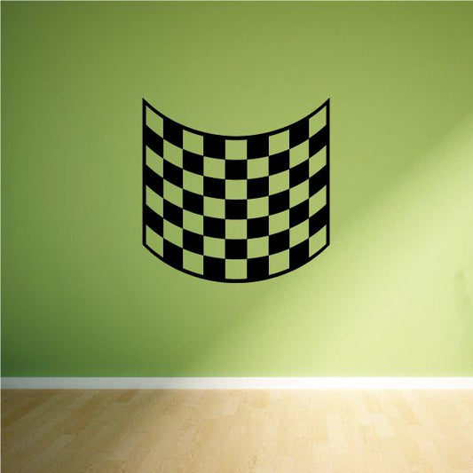 Image of Checkered Pattern Wall Decal - Vinyl Decal - Car Decal - CF8003