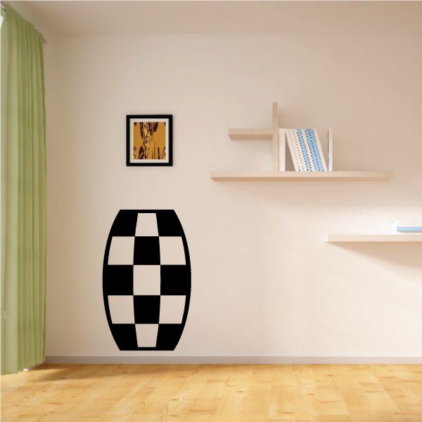 Image of Checkered Pattern Wall Decal - Vinyl Decal - Car Decal - CF8011